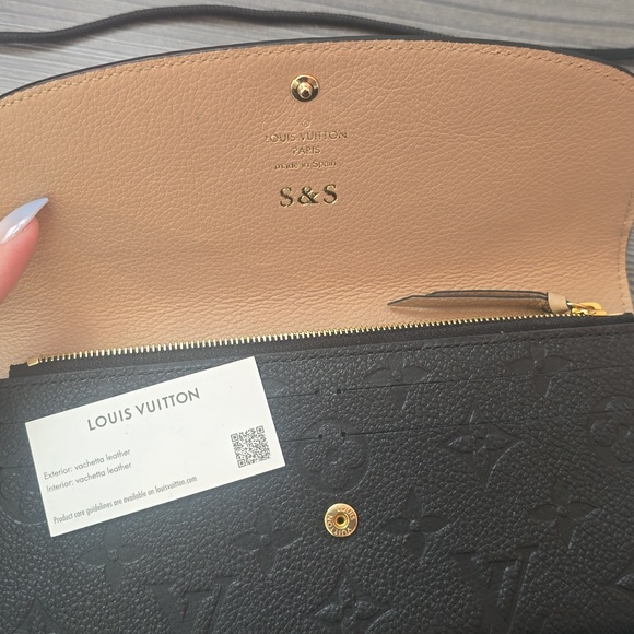 Louis Vuitton Wallet Emilie Monogram Empreinte Noir Black - Picture 2 of 3
